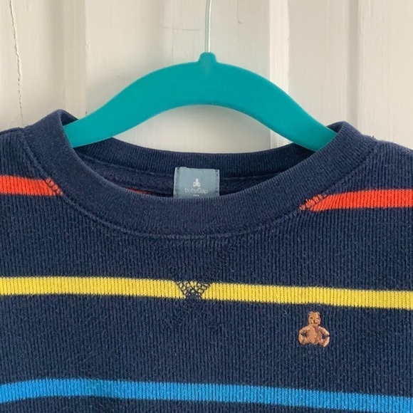 Baby GAP Striped 100% Cotton Sweatshirt - Picture 3 of 7
